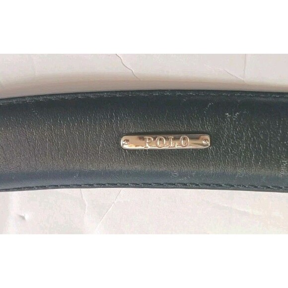 Polo Ralph Lauren Belt Sz 42  Italian Leather Black Dress Work Belt 2113620-001 - Picture 2 of 11